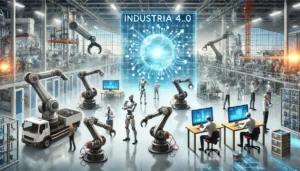 DALL·E 2024 09 05 15.20.39 A modern factory setting with both robots and humans working side by side showcasing the collaboration between advanced technology and human workers 300x171 - Usuario