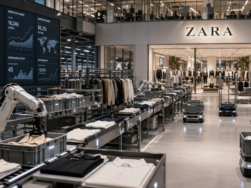 Centro logístico automatizado inspirado en el modelo logístico de Zara e Inditex