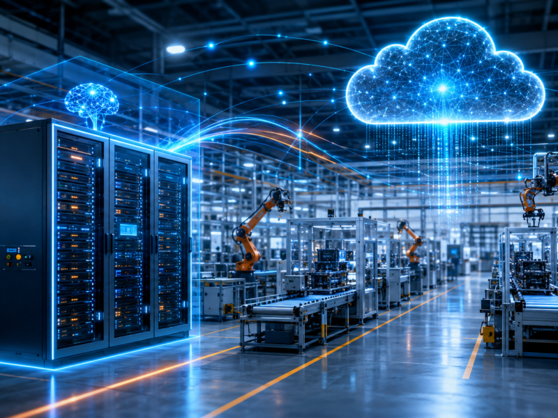 IA local vs IA en la nube en una empresa industrial conectada